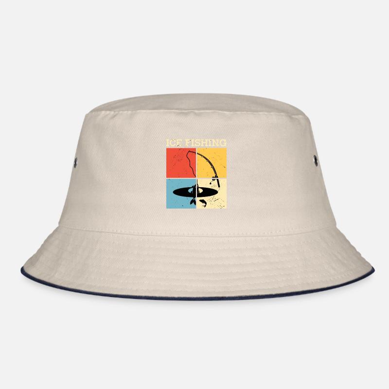 Eisfischen Angeln Eisfischer Eisfisch Bucket Hat