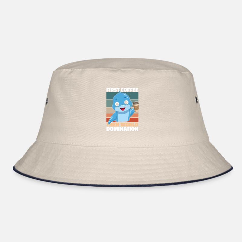 Delfin Delphin Kaffee Bucket Hat