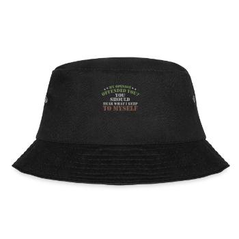 My Opinion Offended You Shirt Adult Humor Novelty - Bucket Hat - Schwarz - Vorne - Lela (165cm)
