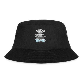 Ausbilder Spruch Geschenk Mechaniker Mechatroniker - Bucket Hat - Schwarz - Vorne - Lela (165cm)