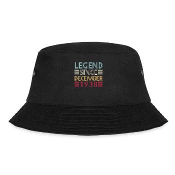 Legends birthday December 1938 born gift - Bucket Hat - black - Front - Lela (165cm)