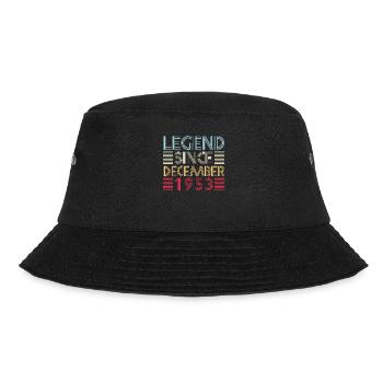 Legends birthday December 1953 born gift - Bucket Hat - black - Front - Lela (165cm)