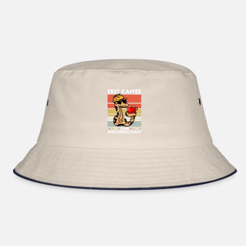 Boa Constrictor Schlange Sonnenbrille Kaffee Bucket Hat
