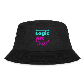 Logik-VS-Grafik - Bucket Hat - Schwarz - Vorne - Lela (165cm)