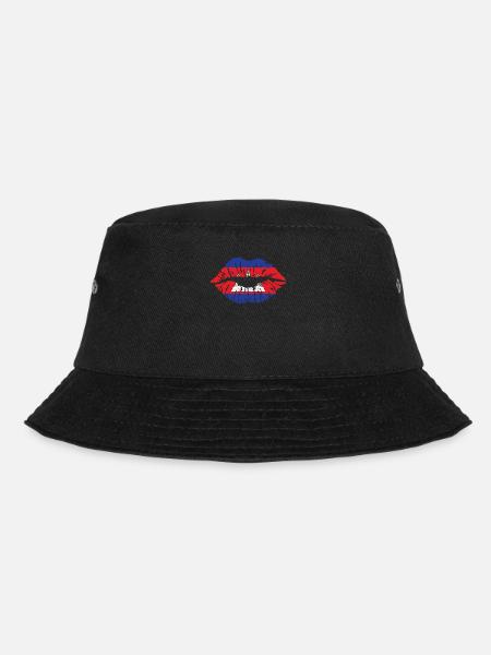 Kolumbien Herzschlag Flagge Vintage Kolumbien - Bucket Hat - Schwarz