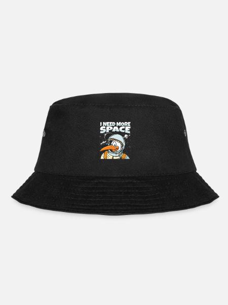 Möwe Astronaut I Need More Space - Bucket Hat - Schwarz