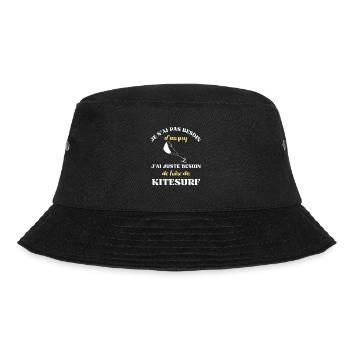 besoin psy kitesurf homme humour kite surfer drole - Bob - noir - Devant - Lela (165cm)