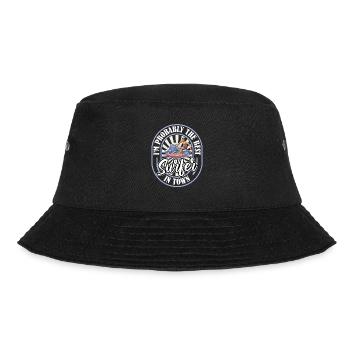 Surfer Surfen Lustig - Bucket Hat - Schwarz - Vorne - Lela (165cm)