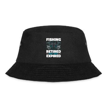 Retired fishing - Bucket Hat - black - Front - Lela (165cm)