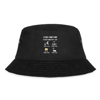 temps libre peche apero humour pecheur homme drole - Bob - noir - Devant - Lela (165cm)