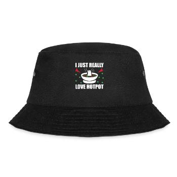 Chinese Fondue Hot Pot Hotpot - Bucket Hat - black - Front - Lela (165cm)