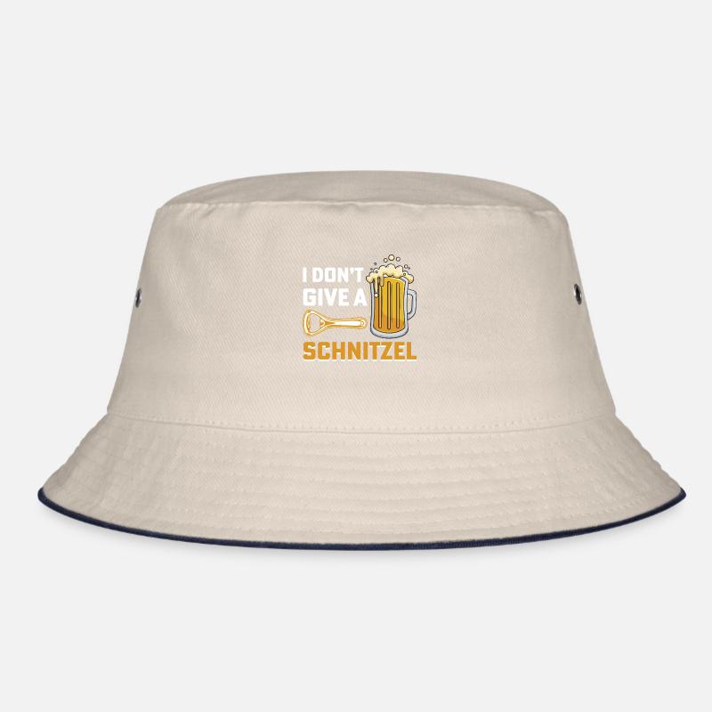 I DON'T GIVE A SCHNITZEL BEER DRINKING BOOZE Bavaria Bucket Hat
