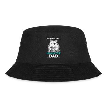 Hamster Liebhaber Hamster Geschenk - Bucket Hat - Schwarz - Vorne - Lela (165cm)