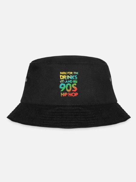 90er Jahre HipHop oldschool Rap Musik Fans - Bucket Hat - Schwarz