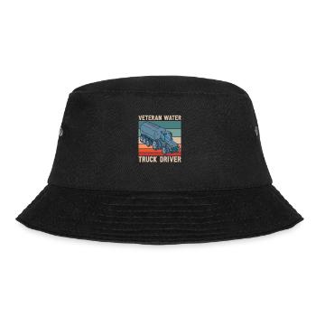 Lkw Fahrer Trucker Lastwagenfahrer Veteran - Bucket Hat - Schwarz - Vorne - Lela (165cm)