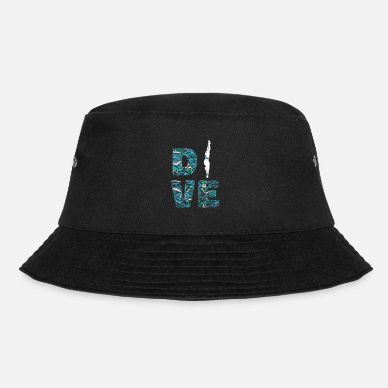 Turmspringen Turmspringer - Bucket Hat - Schwarz