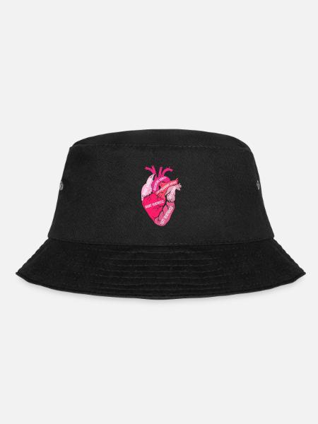 Teile des Herzens - Bucket Hat - Schwarz