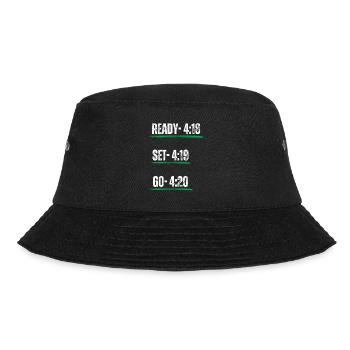 Cannabis 420 - Bucket Hat - Schwarz - Vorne - Lela (165cm)