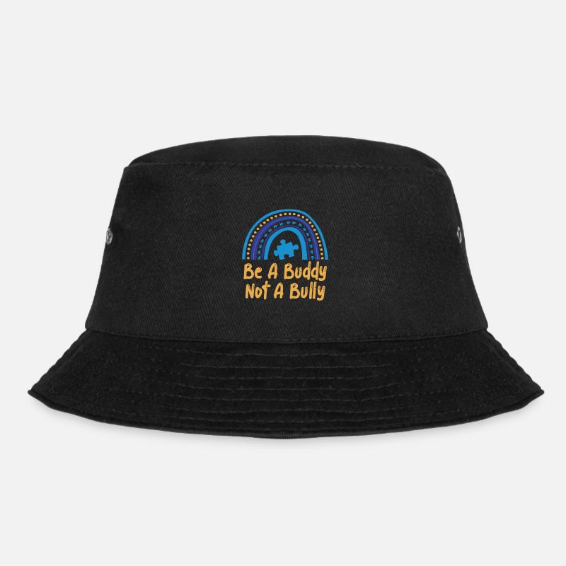 Sei ein Kumpel, kein Mobber Anti-Mobbing - Bucket Hat - Schwarz