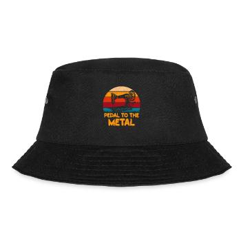 Pedal zur Metallnähmaschine - Bucket Hat - Schwarz - Vorne - Lela (165cm)