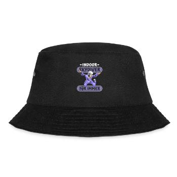 Indoor Skydiving Lustig - Bucket Hat - Schwarz - Vorne - Lela (165cm)