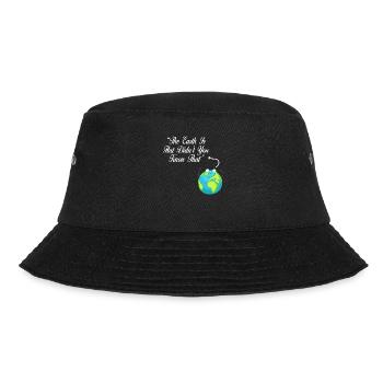 Die Erde ist flach, wussten Sie das nicht? - Bucket Hat - Schwarz - Vorne - Lela (165cm)