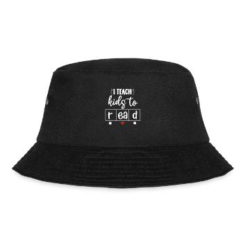 Ich bringe Kindern bei, Naturwissenschaften zu lesen, Lehrer lesen - Bucket Hat - Schwarz - Vorne - Lela (165cm)