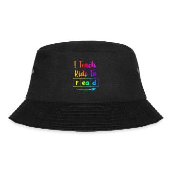 I Teach Kids To Read Science Teachers Reading - Bucket Hat - black - Front - Lela (165cm)