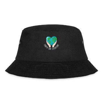 Tag der Erde Tägliches Umweltbewusstsein - Bucket Hat - Schwarz - Vorne - Lela (165cm)