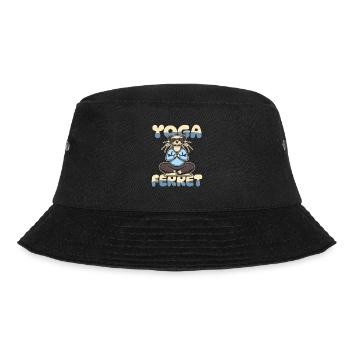 Frettchen Iltis Niedlich - Bucket Hat - Schwarz - Vorne - Lela (165cm)
