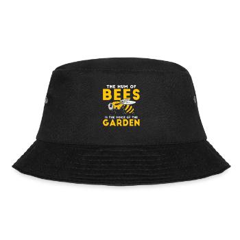 Hobby gardener garden cute garden bees - Bucket Hat - black - Front - Lela (165cm)