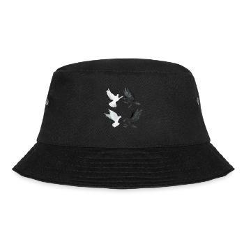 Funny Bird Watcher Birding Watching - Bucket Hat - black - Front - Lela (165cm)
