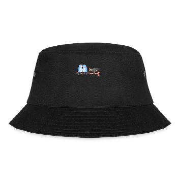 Funny Bird Watcher Birding Watching - Bucket Hat - black - Front - Lela (165cm)