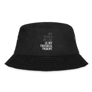 Mein Schwiegervater ist mein Lieblingselternteil - Bucket Hat - Schwarz - Vorne - Lela (165cm)