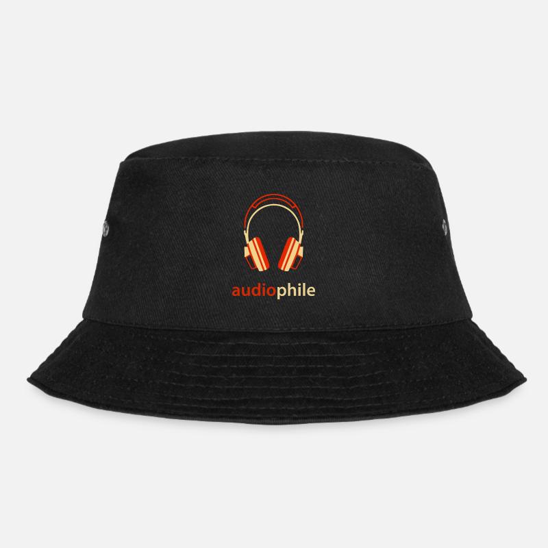 Kopfhörer-Leidenschaft elegantes Design - Bucket Hat - Schwarz