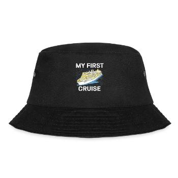 Mein erster Kreuzfahrt-Familienurlaub - lustig und aufregend - Bucket Hat - Schwarz - Vorne - Lela (165cm)