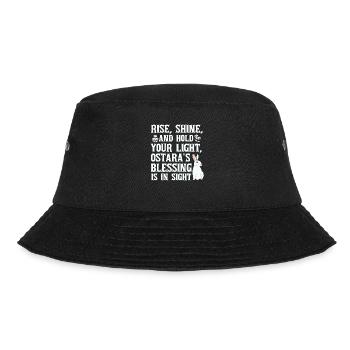 Ostara Hexenmond Eostre Frühling Ostern - Bucket Hat - Schwarz - Vorne - Lela (165cm)