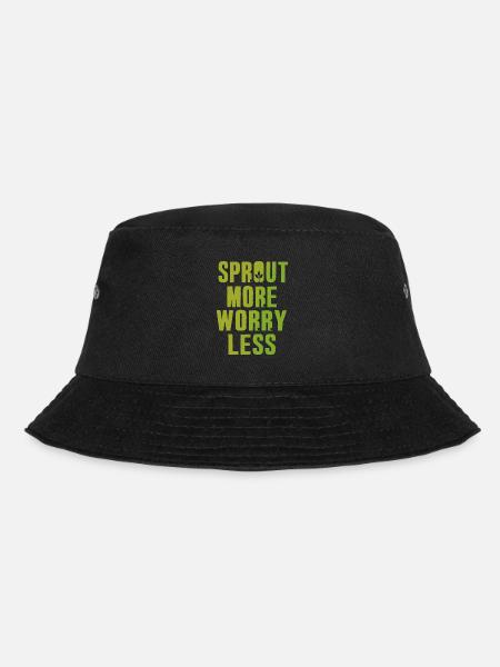 Urban Gardener Men Women Microgreens - Bucket Hat - black