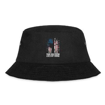 Your Girlfriend Likes My Swing - Bucket Hat - black - Front - Lela (165cm)