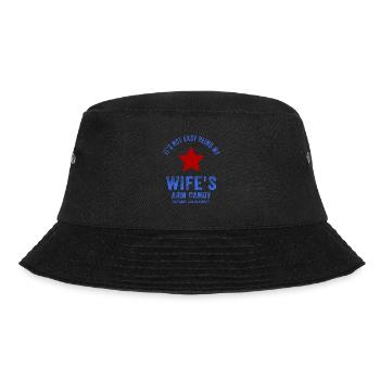 Es ist nicht einfach, das Armbonbon meiner Frau zu sein - Bucket Hat - Schwarz - Vorne - Lela (165cm)