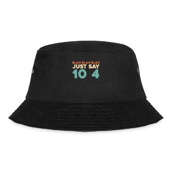 Notruf Leitstelle Einsatzzentrale Blah Blah Blah - Bucket Hat - Schwarz - Vorne - Lela (165cm)
