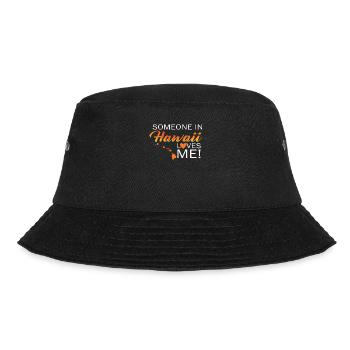Jemand auf Hawaii liebt mich - Bucket Hat - Schwarz - Vorne - Lela (165cm)