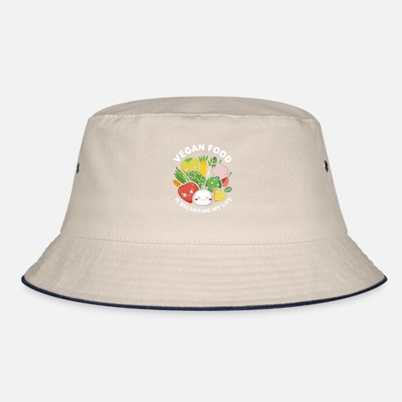 Veganes Essen bringt mein Leben in Einklang Bucket Hat