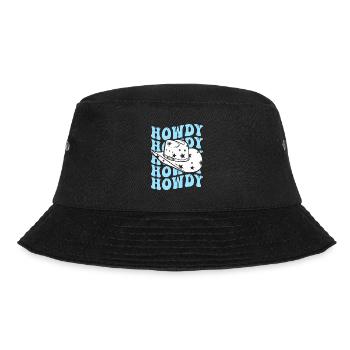 Western Country Texas Cowboyhut - Bucket Hat - Schwarz - Vorne - Lela (165cm)