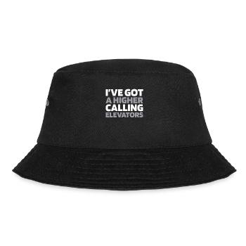 Fahrstuhl Aufzug - Bucket Hat - Schwarz - Vorne - Lela (165cm)