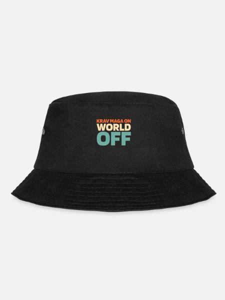 Krav Maga Krav Maga On World Off - Bucket Hat - Schwarz