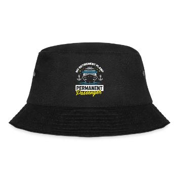 Kreuzfahrt Retired Retirement - Bucket Hat - Schwarz - Vorne - Lela (165cm)
