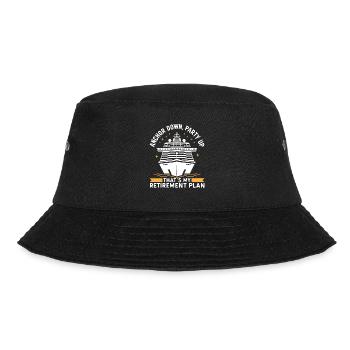 Kreuzfahrt Retired Retirement - Bucket Hat - Schwarz - Vorne - Lela (165cm)