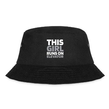 Fahrstuhl Aufzug - Bucket Hat - Schwarz - Vorne - Lela (165cm)