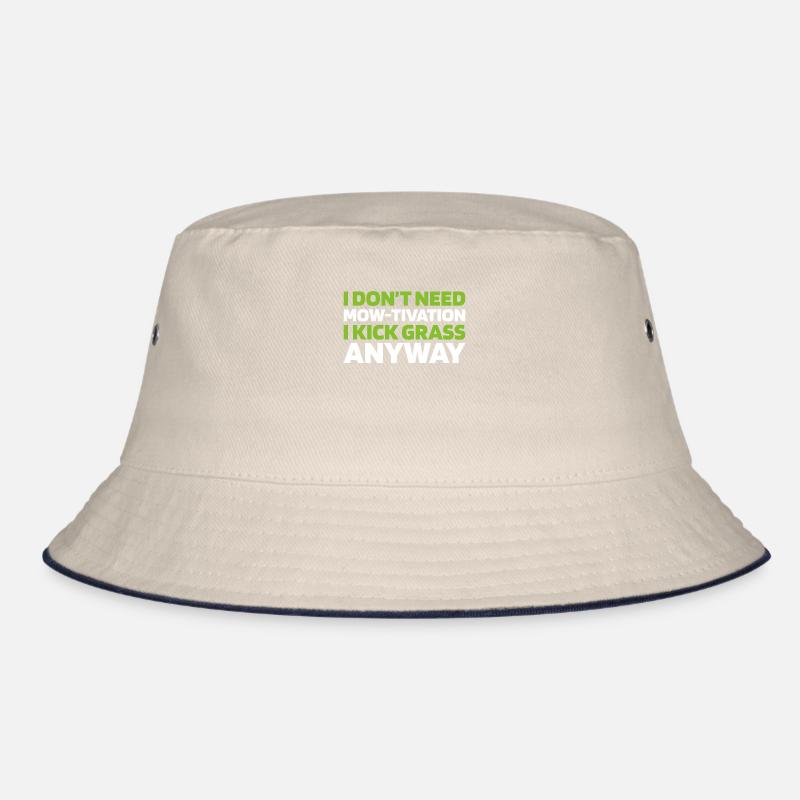 Lawn mower mowing Bucket Hat